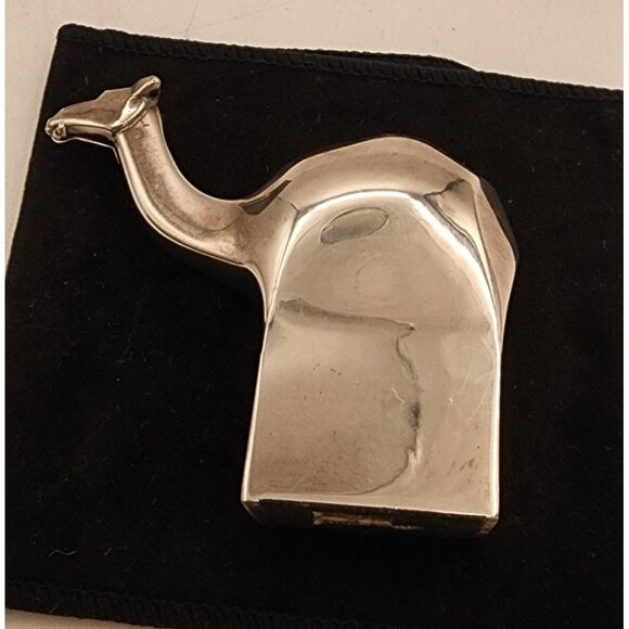 Vintage Dansk Silverplate Camel Figurine Gunnar Cyren Holiday Decor Paperweight - Picture 4 of 8